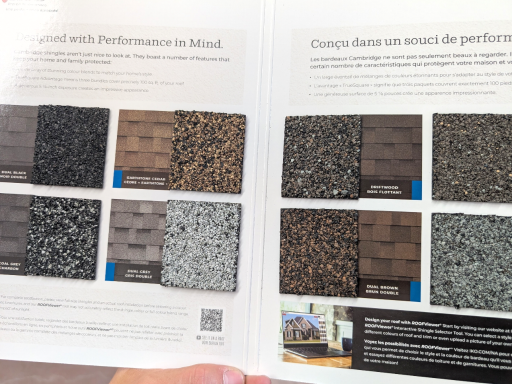 Premium Shingle Colour Options
