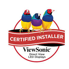Official ViewSonic Certified Direct View LED Installer badge — NJTECHLAND authorized installer
