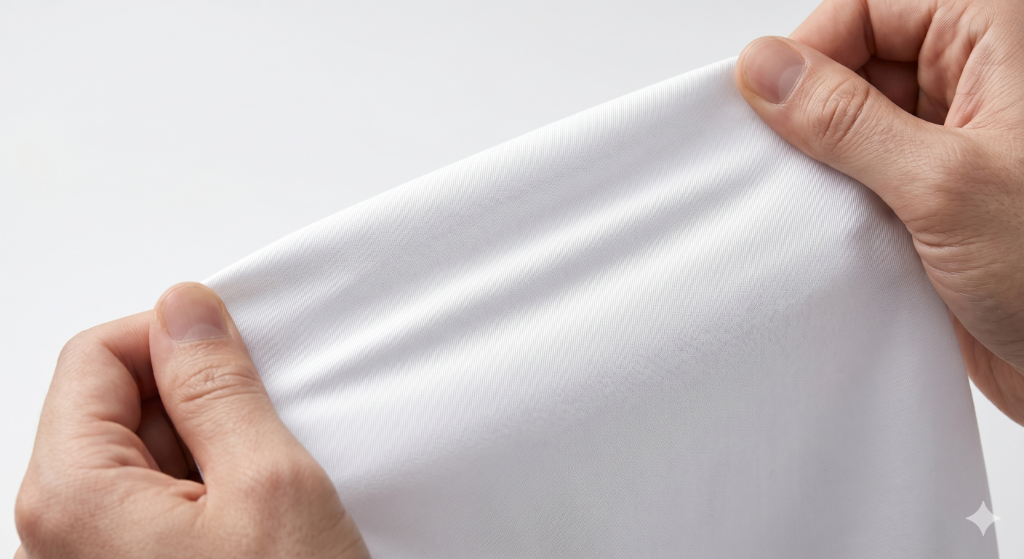 Hands demonstrating CommandFlex fabric four-way stretch