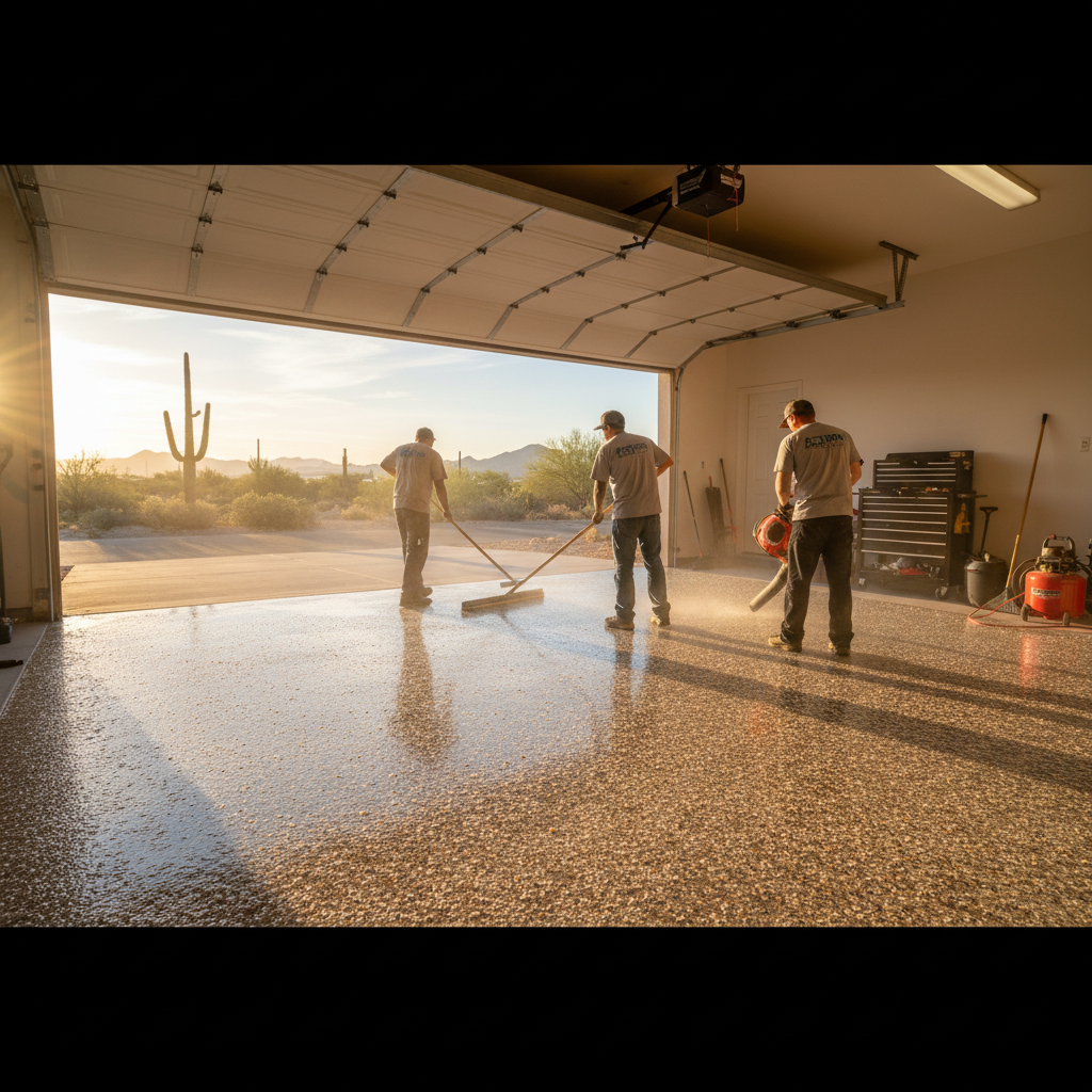 Garage Floor Coating in Chandler: Why Summer Timing Matters