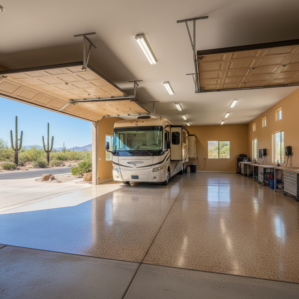 Epoxy Garage Floor Transformations — Phoenix Valley Project Gallery (Scottsdale, Gilbert, Chandler)