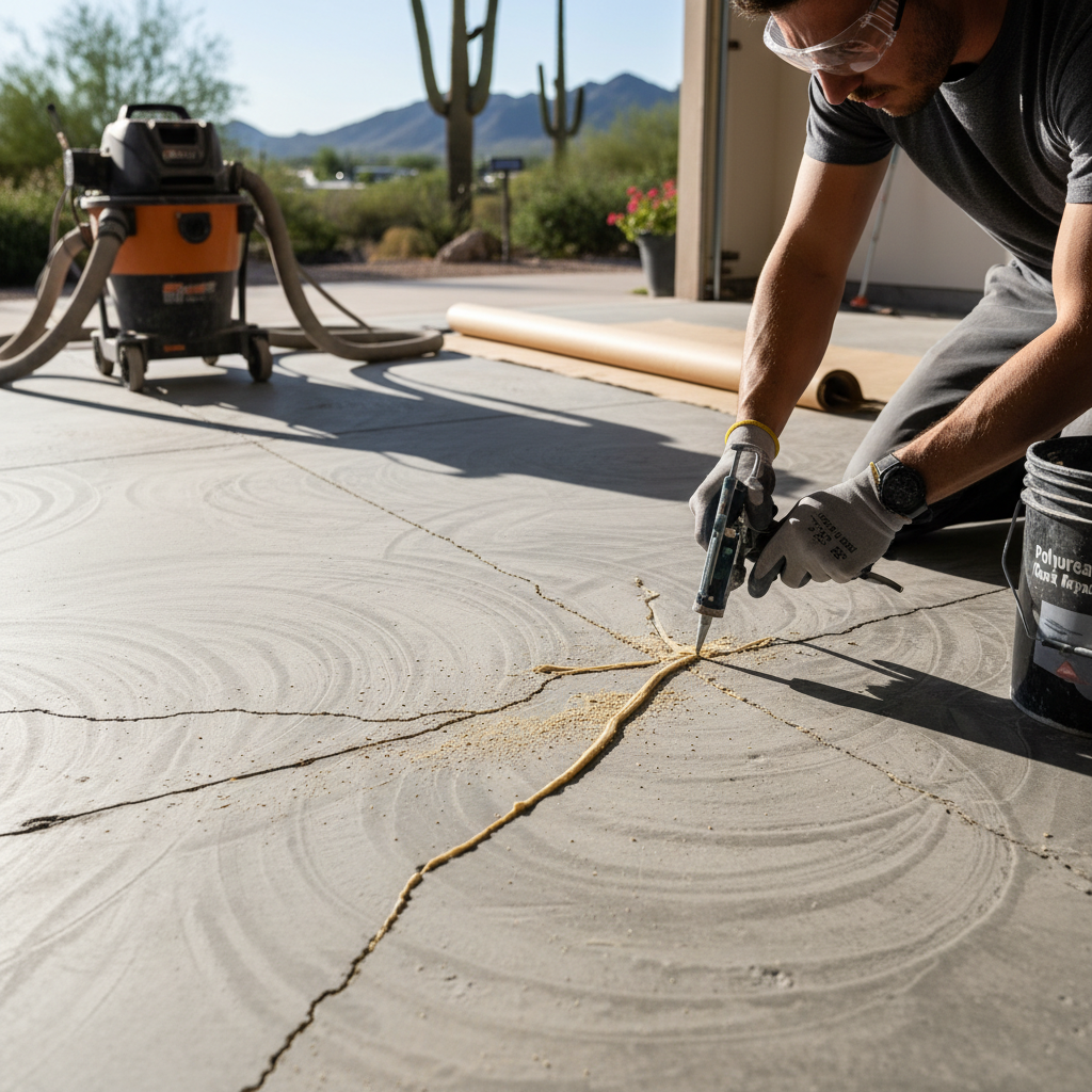 Garage Floor Crack Repair Before Epoxy — What Phoenix Homeowners Need to Know