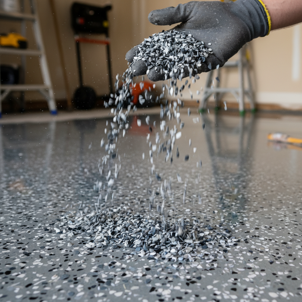 Epoxy Flake Floor Colors, Patterns & Chip Sizes — A Phoenix Homeowner's Visual Guide