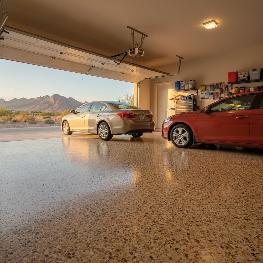 How to Choose the Right Flake Color for Your Phoenix Garage Floor