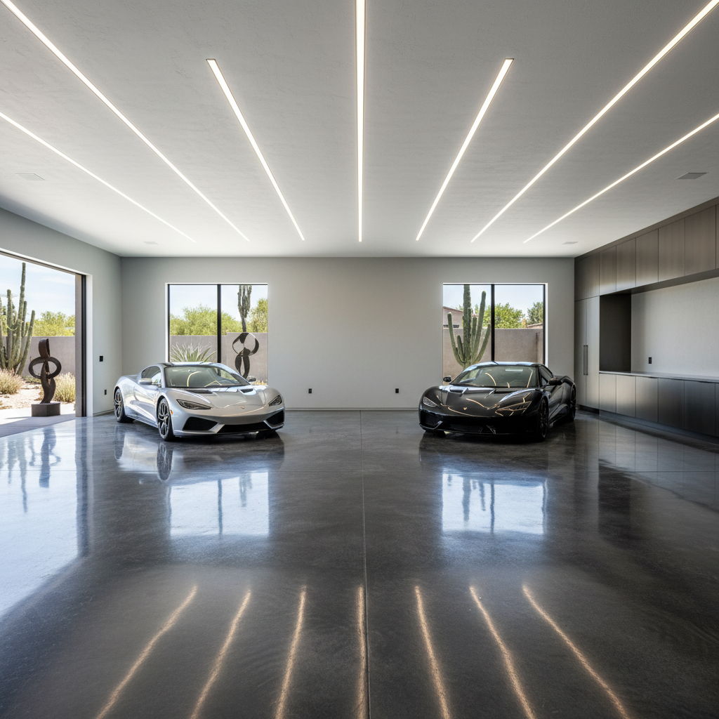 Polished Concrete vs. Epoxy Garage Floors in Phoenix — Which Should You Choose?
