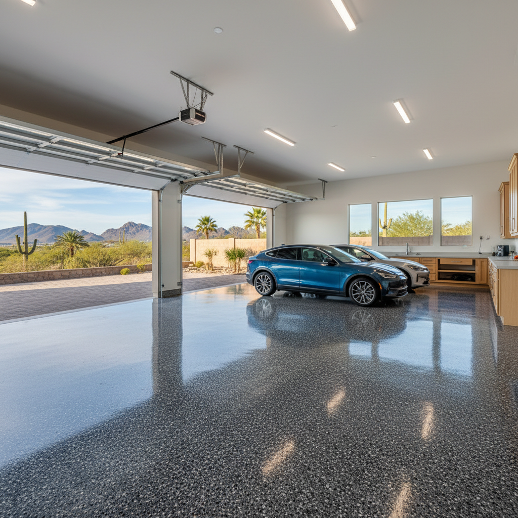 Epoxy Garage Floors in Queen Creek & San Tan Valley, AZ — Southeast Valley Fringe Guide