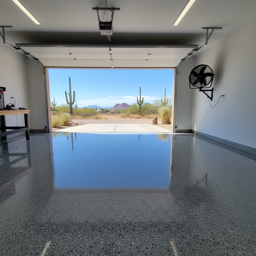Garage Floor Epoxy in Cave Creek: Beating Desert Dust and Heat