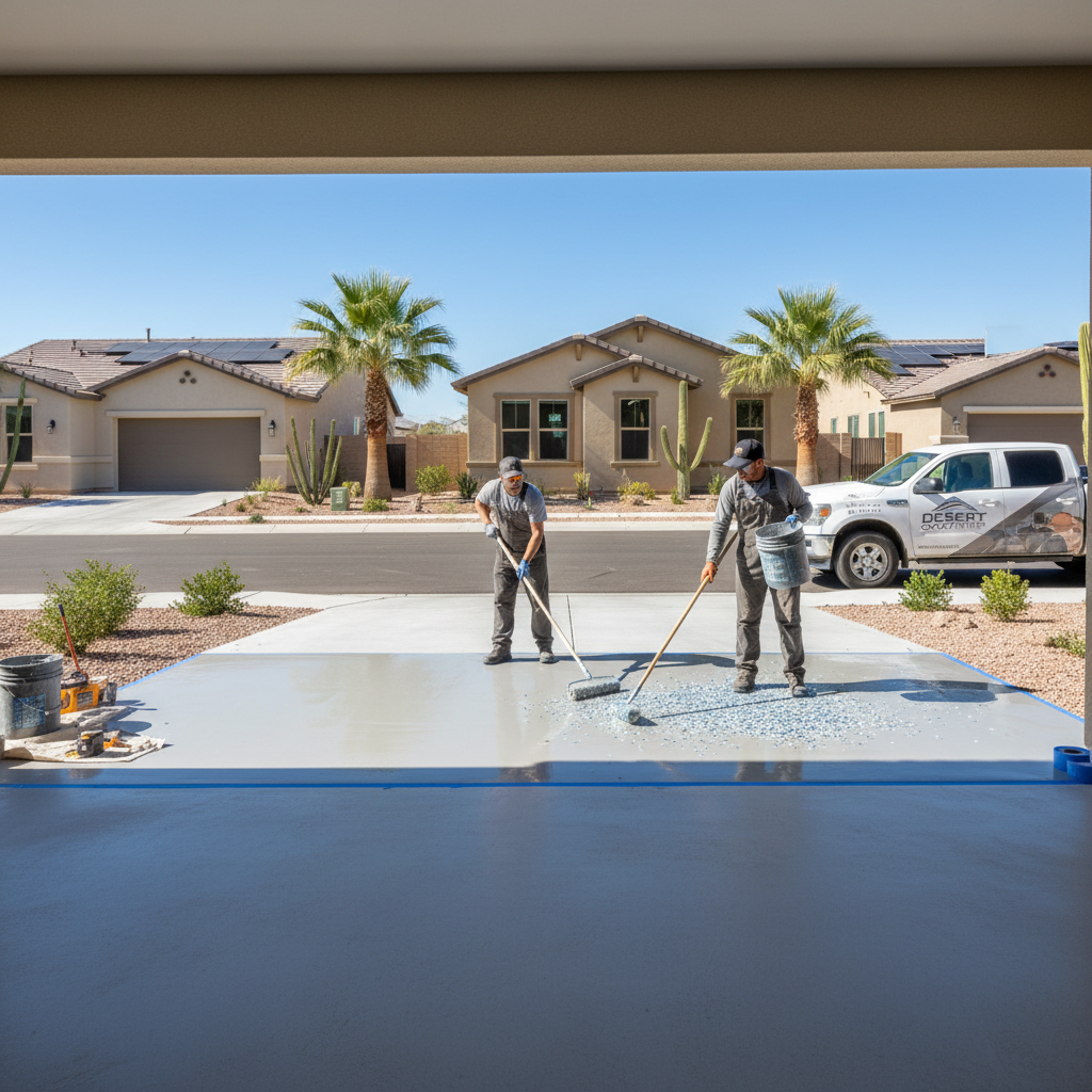 Epoxy Garage Floors for New Construction Homes in Phoenix — What Buyers Need to Know