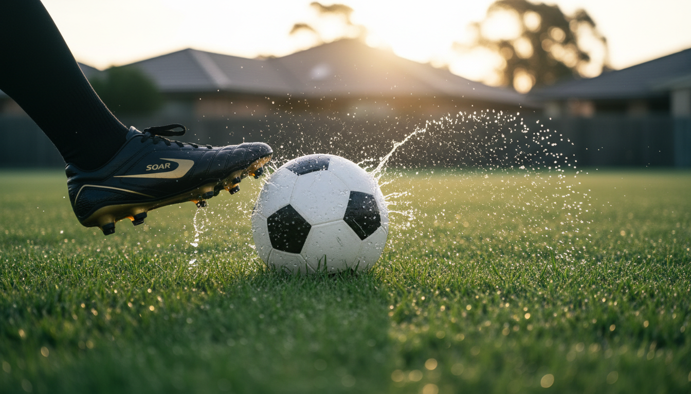Football players training for 2027 Mulgoa Valley FC season