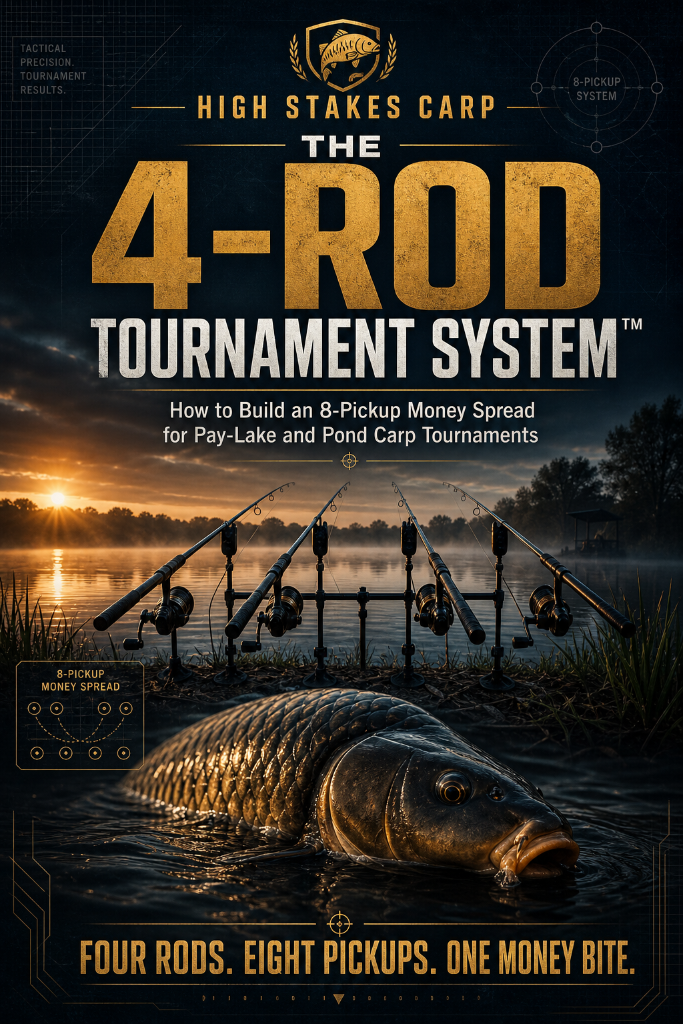 The 4-Rod Tournament System Paylake Carp Tournament Fishing™