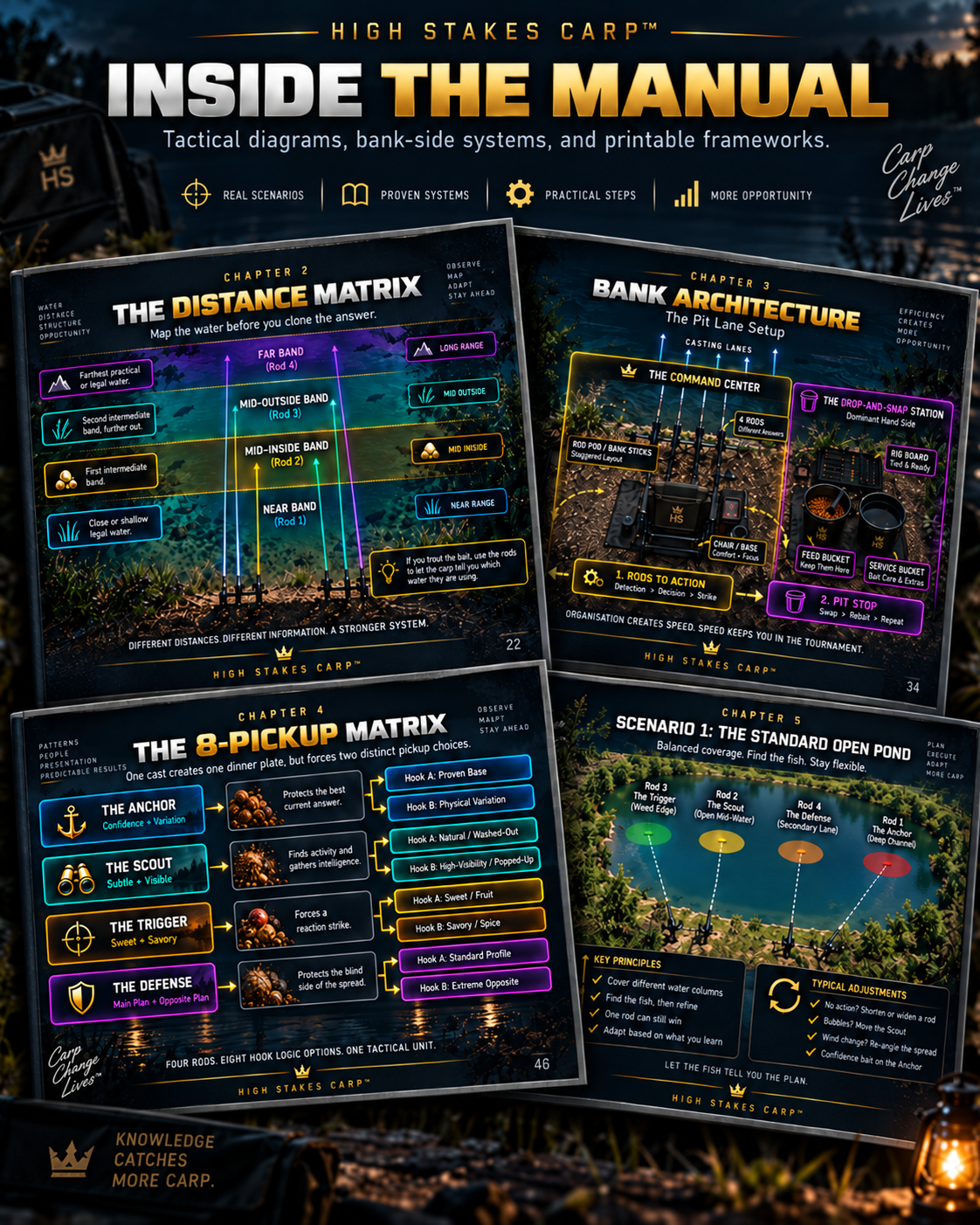 Inside the High Stakes Carp 4-Rod Tournament System Manual