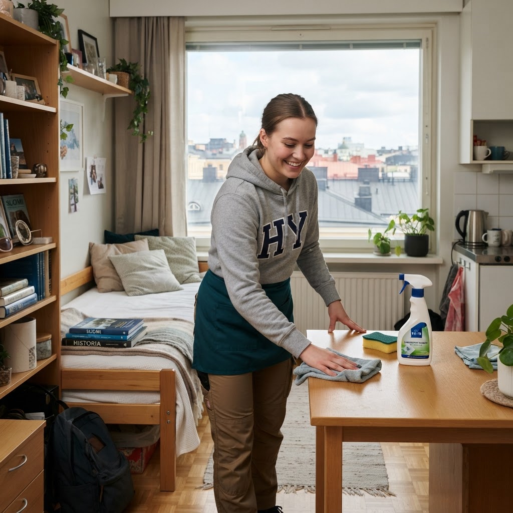 Student apartment cleaning service Helsinki affordable