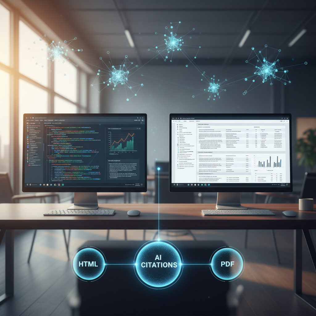 HTML vs PDF for AI Citations: A Benchmarking Comparison