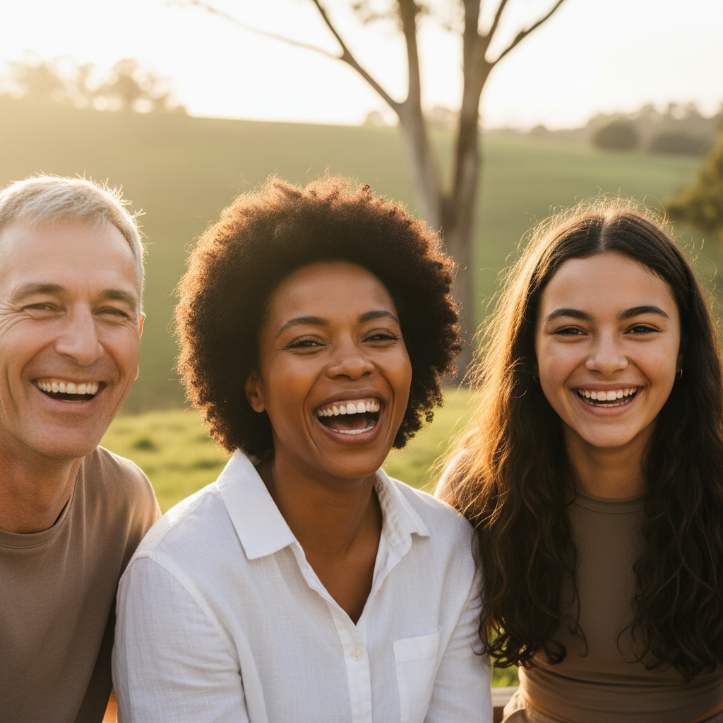 Diverse healthy group