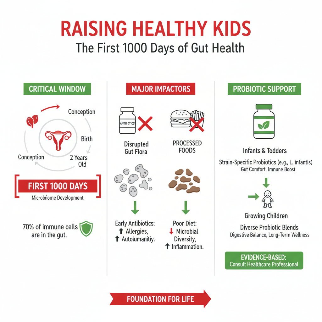 Infographic: Raising Healthy Kids: Why the First 1000 Days of Gut Health Set the Foundation for Life