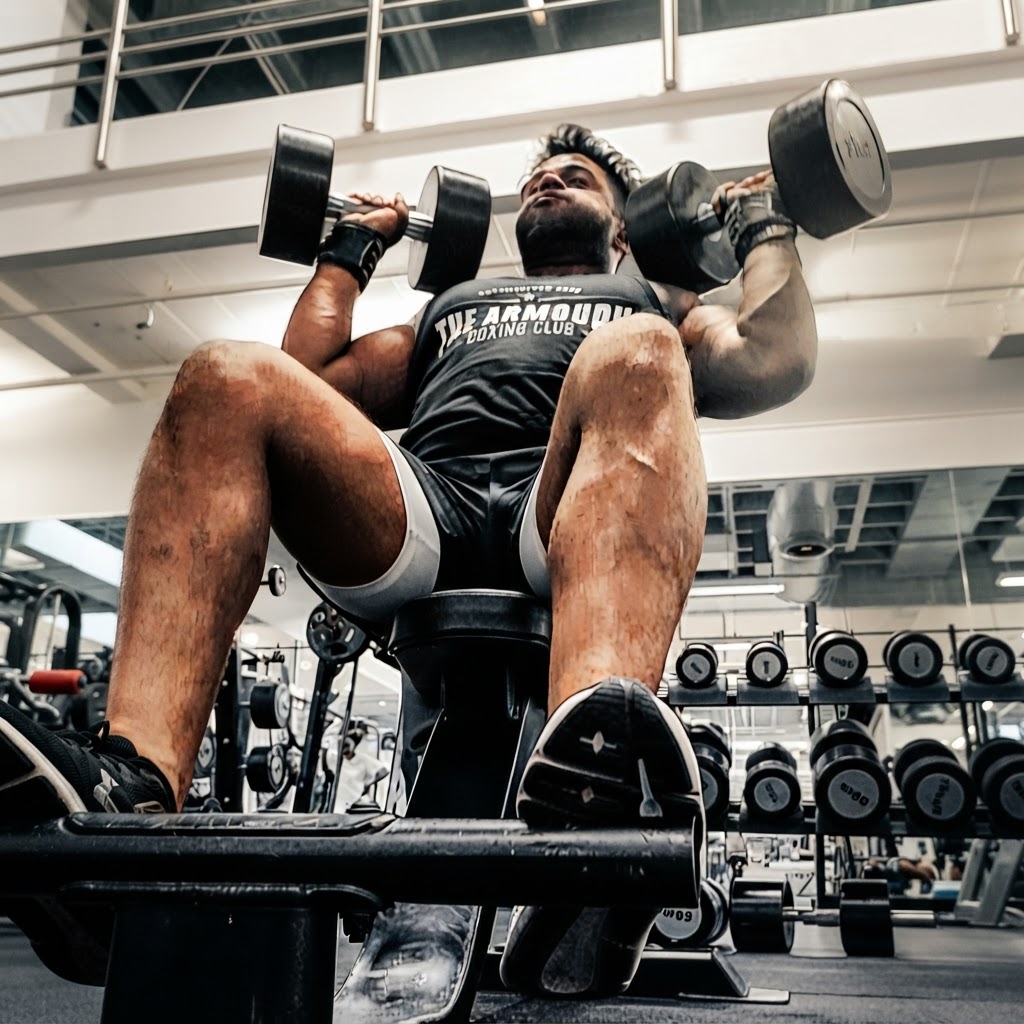 Non-physique athlete in action
