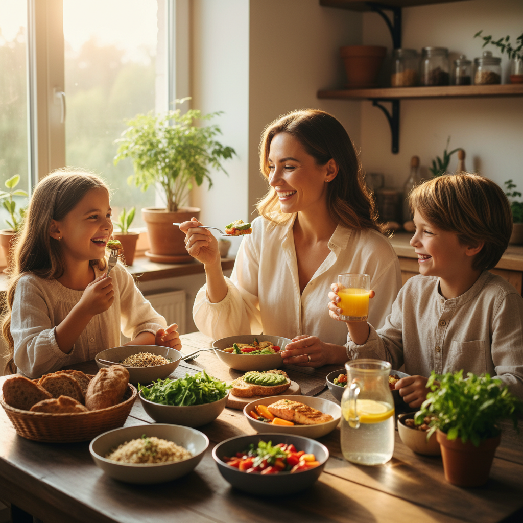 Kids playing healthy