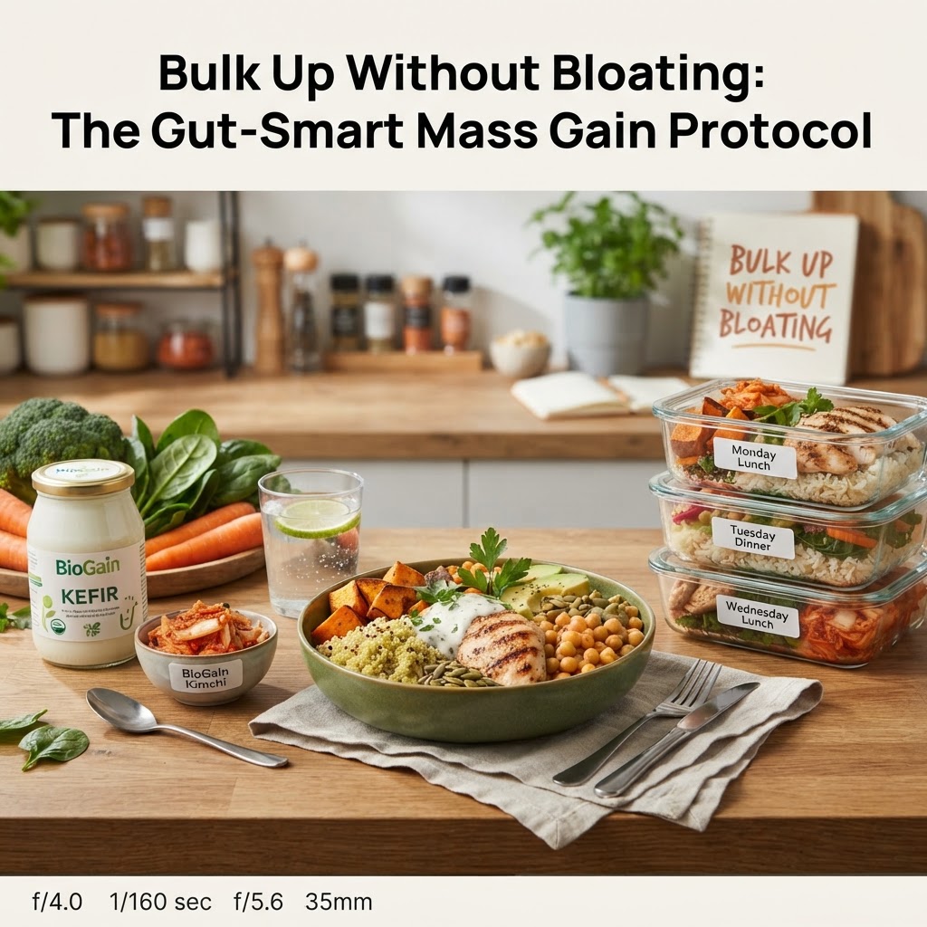 Bulk Up Without Bloating: The Gut-Smart Mass Gain Protocol