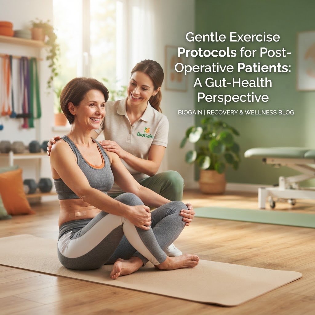 Gentle Exercise Protocols for Post-Operative Patients: A Gut-Health Perspective