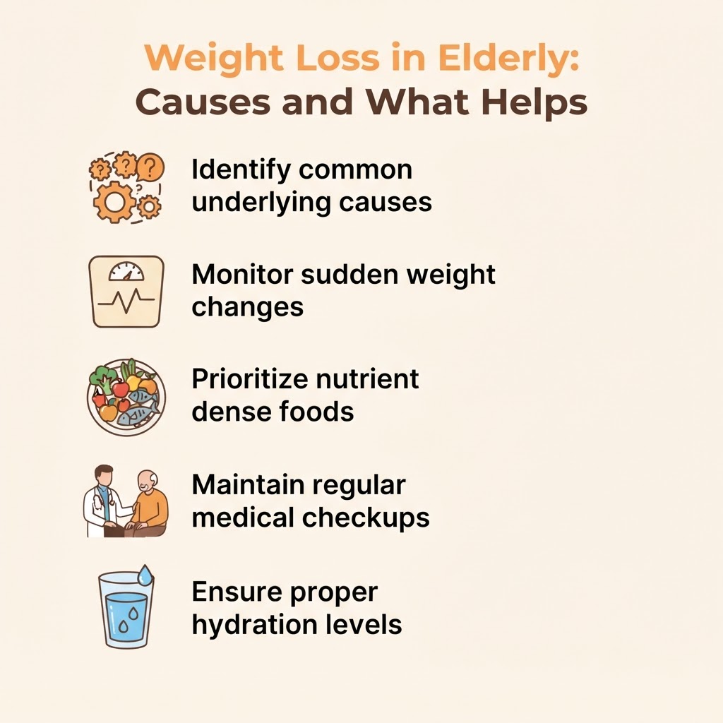 Weight Loss in Elderly: Causes and What Helps — key points at a glance