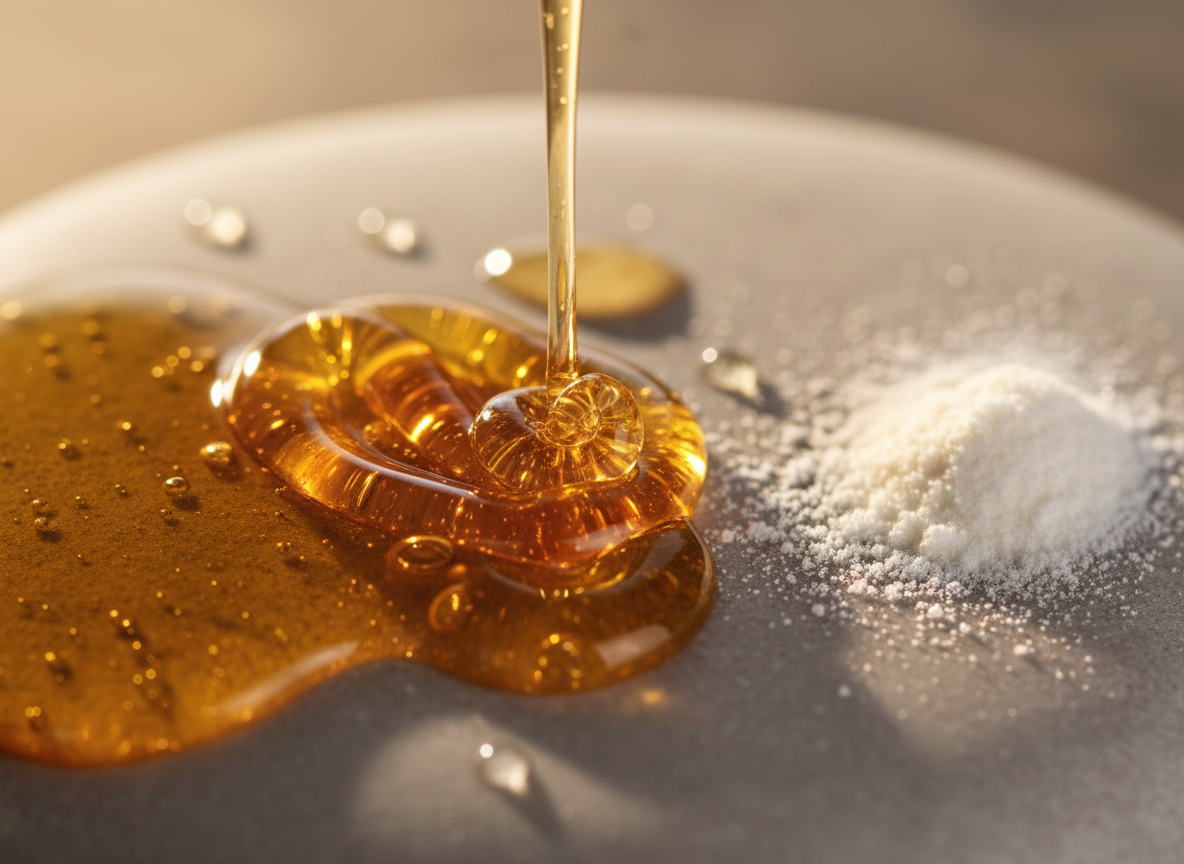 Organic textures representing probiotic science