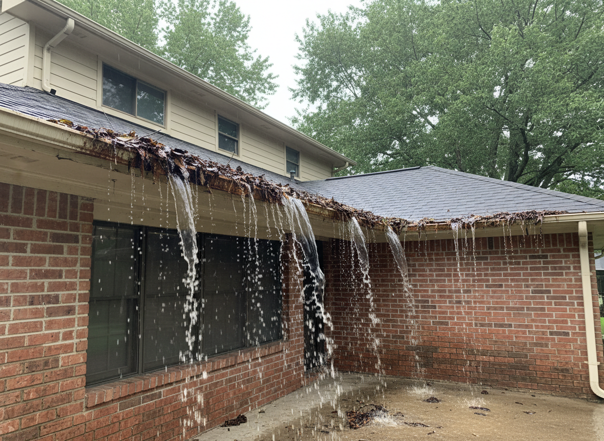 Before - Seamless Gutter Installation