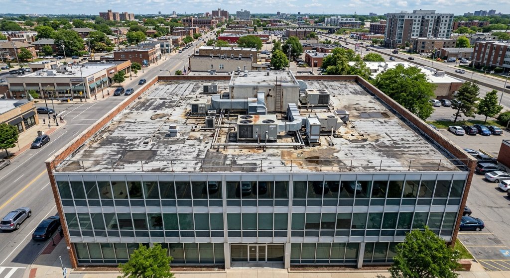 Before - Commercial Roof Restoration