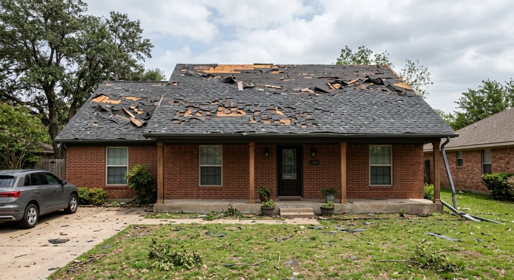 Before - Storm Damage Repair