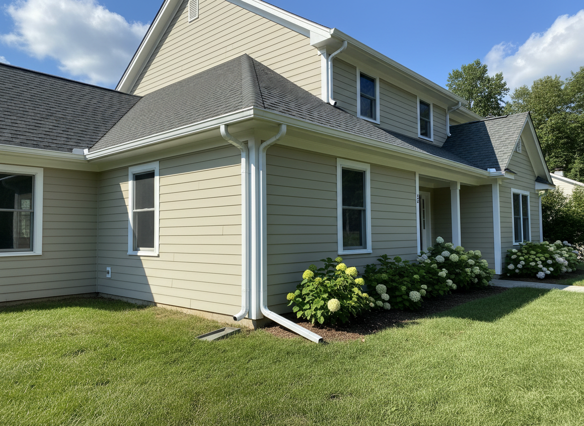 After - Seamless Gutter Installation