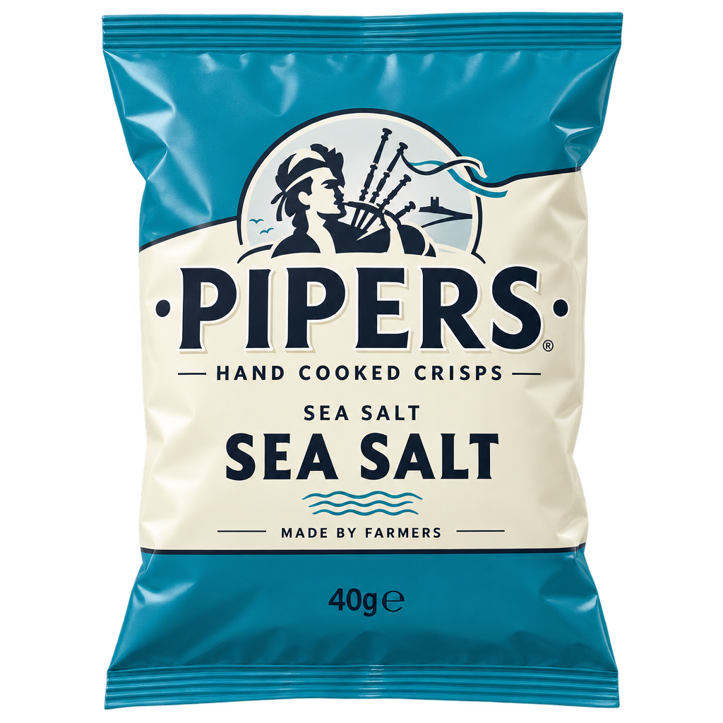 Pipers Sea Salt Crisps 40g