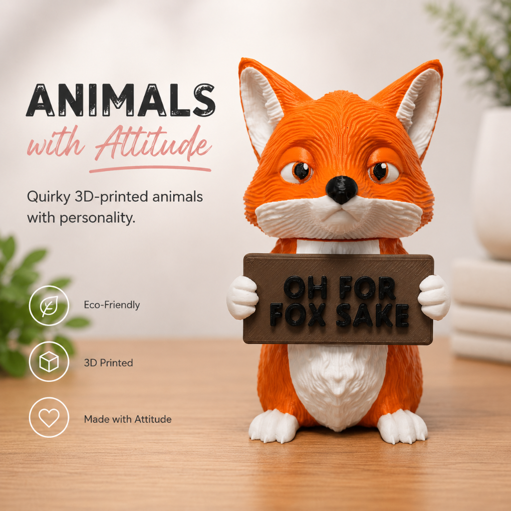 Animals with Attitude - Fox (Oh For Fox Sake)
