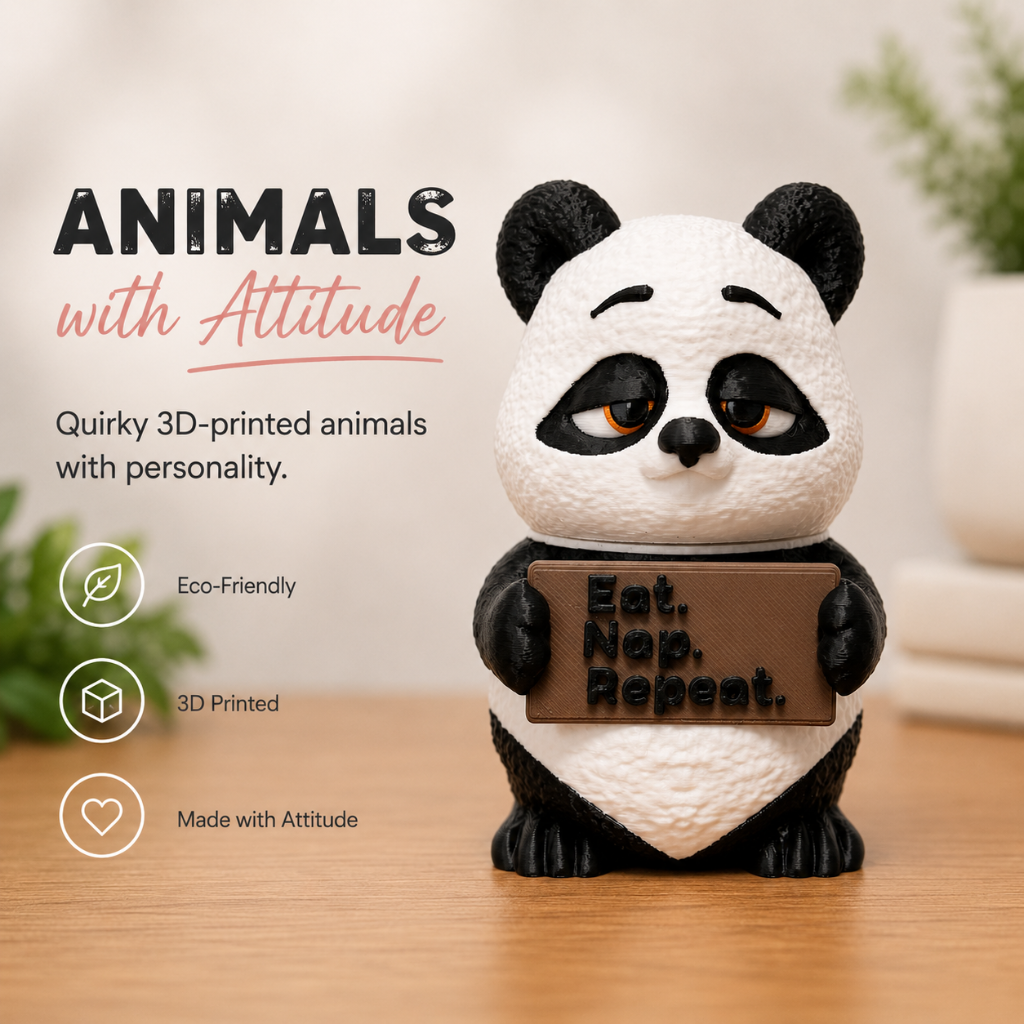 Animals with Attitude - Panda (Eat. Nap. Repeat.)