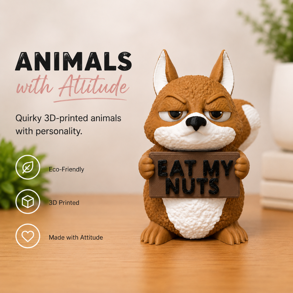 Animals with Attitude - Squirrel (Eat My Nuts)