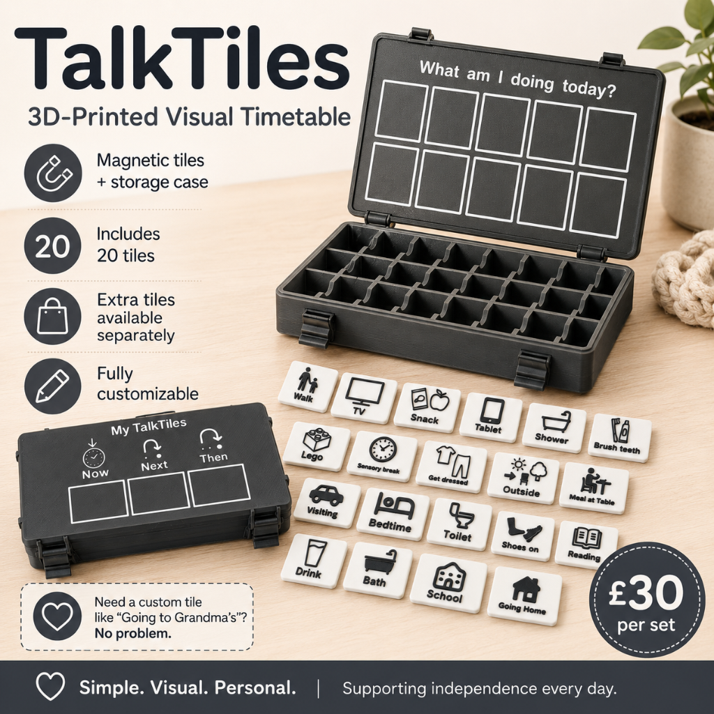 TalkTiles – 3D-Printed Visual Timetable