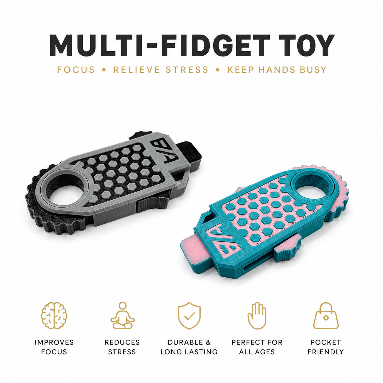 Multi-Fidget Toy (4 in 1)