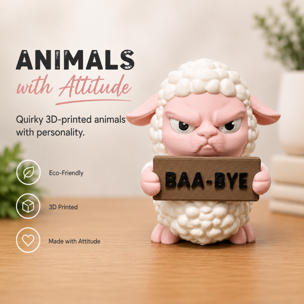 Animals with Attitude - Sheep (Baa-Bye)