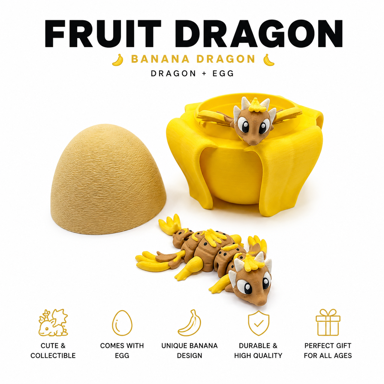 Banana Dragon - Fruit Dragon with Egg