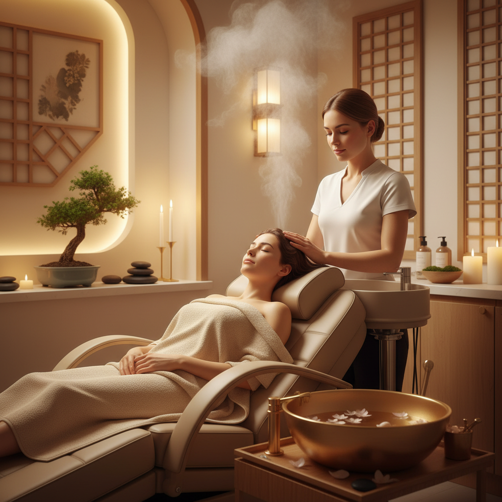 Japanese Head Spa treatment near Alderley Edge at Cloud 9 Aesthetics