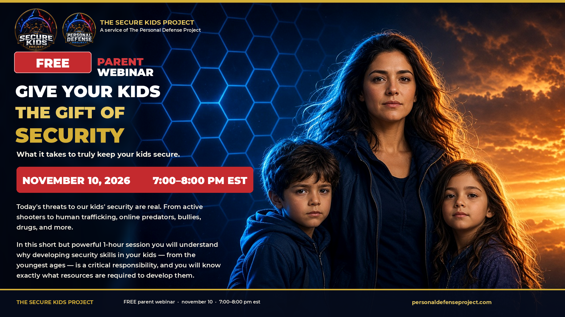 Free Parent Webinar - Give Your Kids The Gift of Security