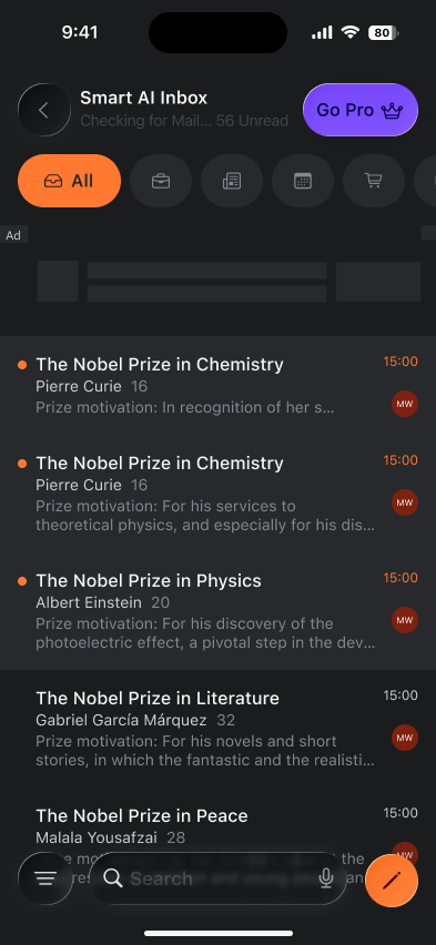 Sort Mail Smart AI Inbox screenshot