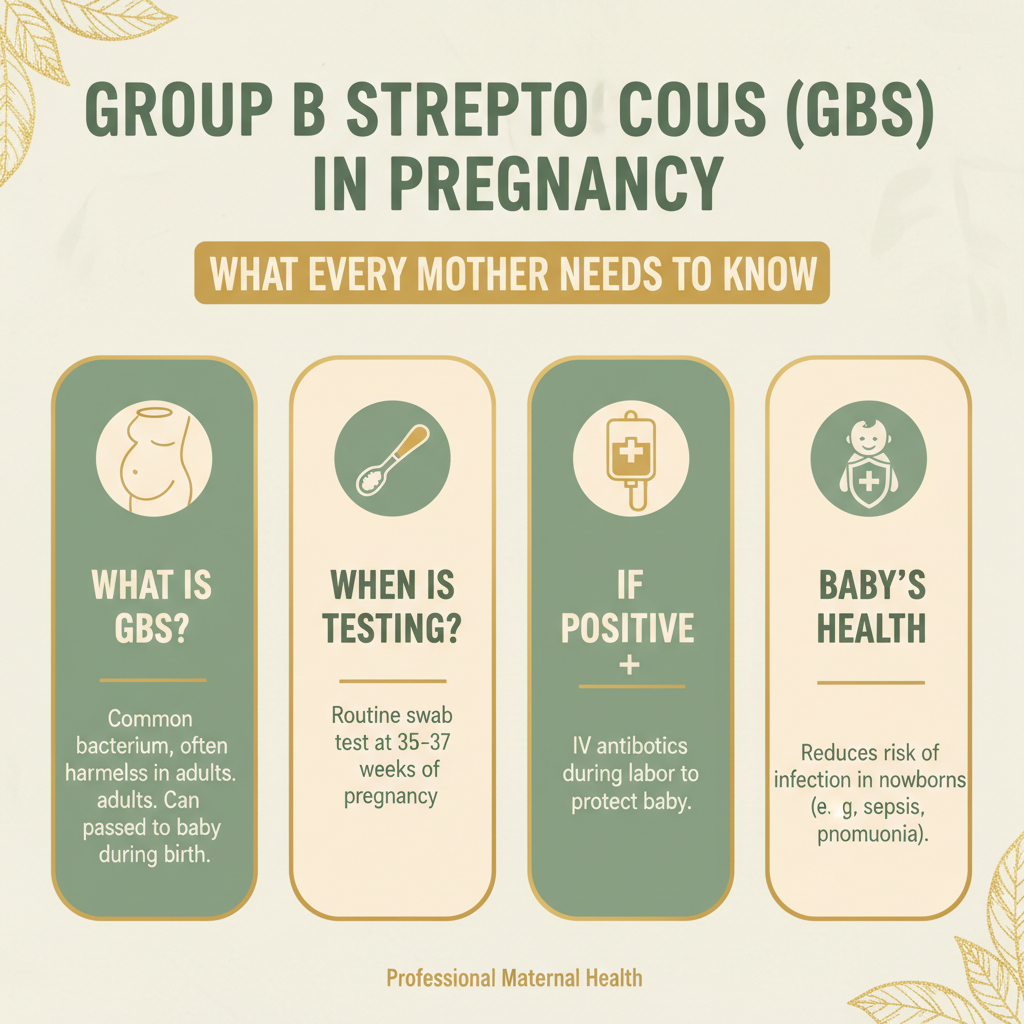 Group B Streptococcus (GBS) in Pregnancy: What Every Mother Needs to Know — Infographic