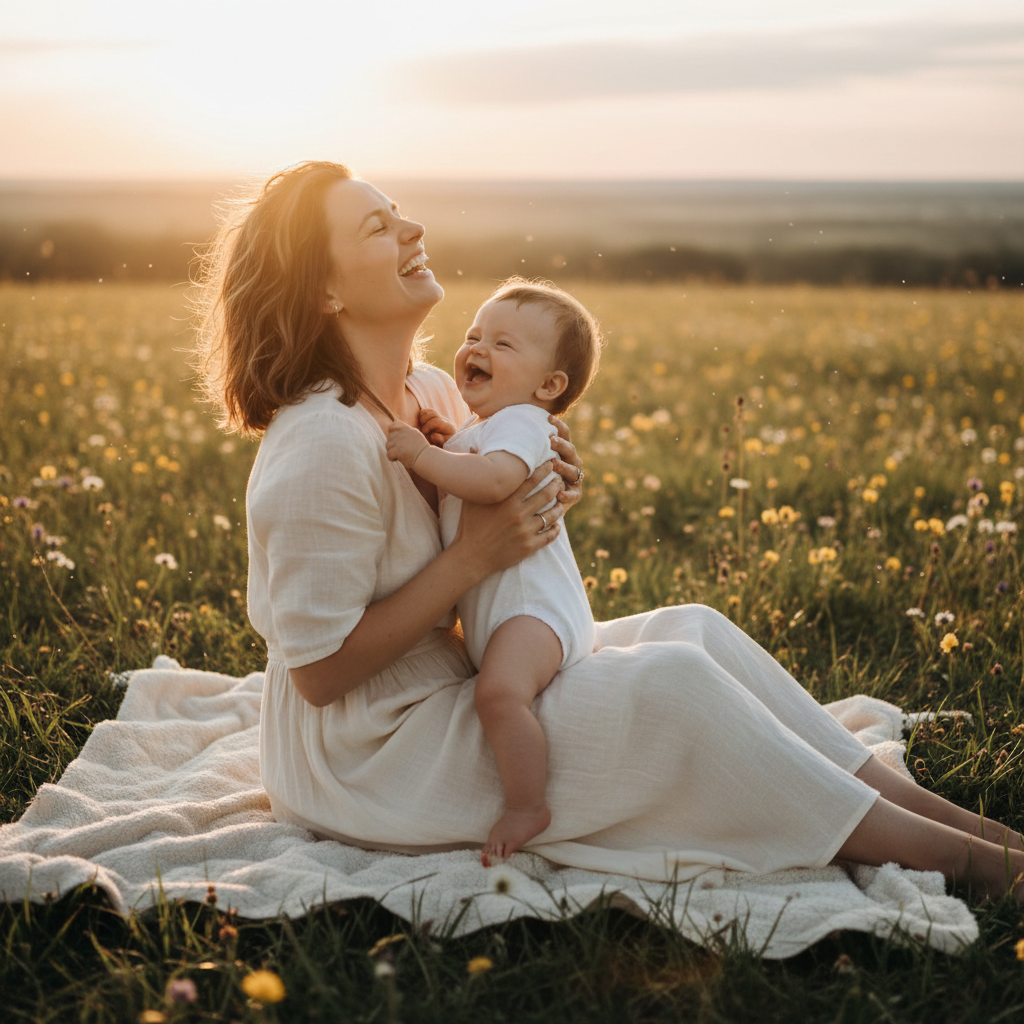 Mother and baby bonding