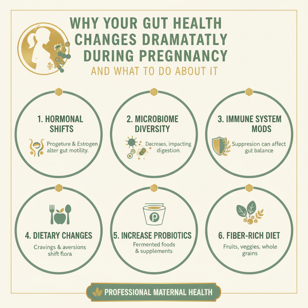 Why Your Gut Health Changes Dramatically During Pregnancy — And What to Do About It — Infographic