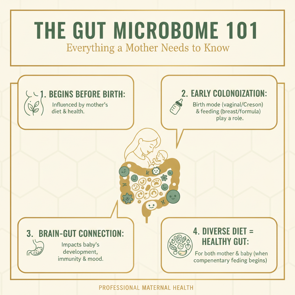 The Gut Microbiome 101: Everything a Mother Needs to Know — Infographic