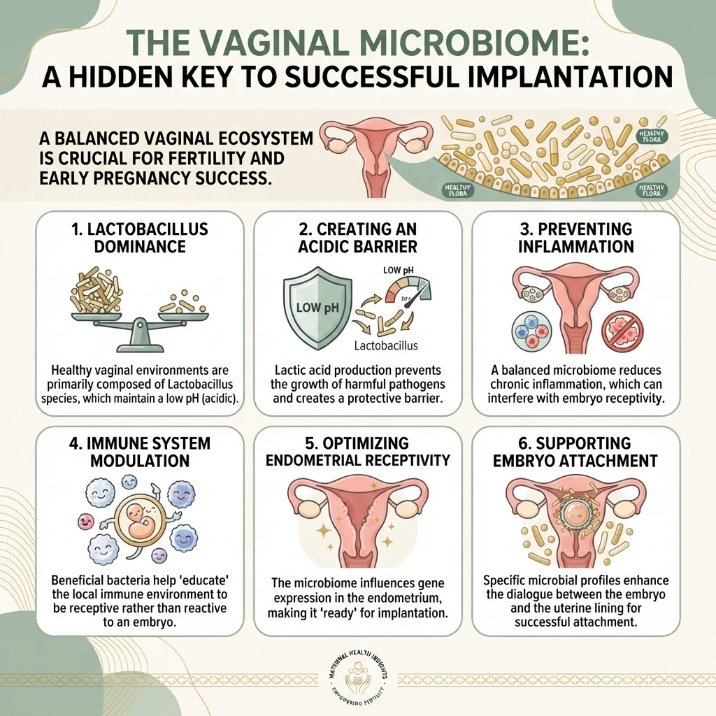 The Vaginal Microbiome: A Hidden Key to Successful Implantation — Infographic
