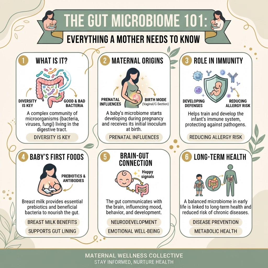 The Gut Microbiome 101: Everything a Mother Needs to Know — Infographic