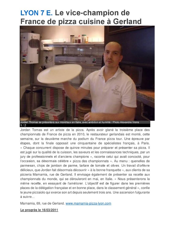 Dans la presse locale