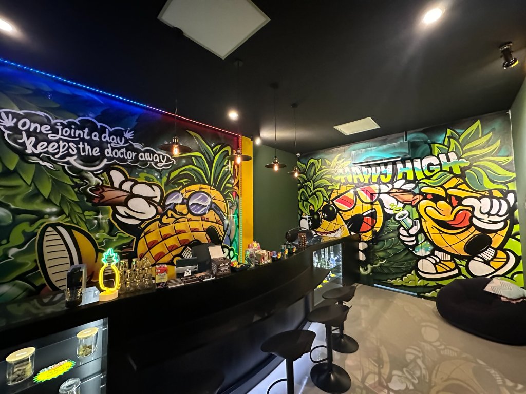 Inside Happy High Bangkok — street art aesthetic lounge