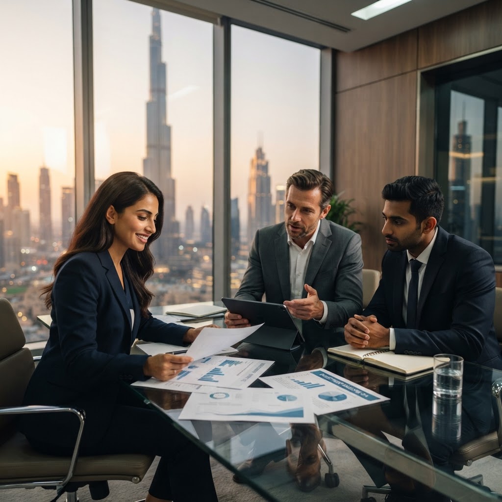 Business and investment strategy meeting in Dubai