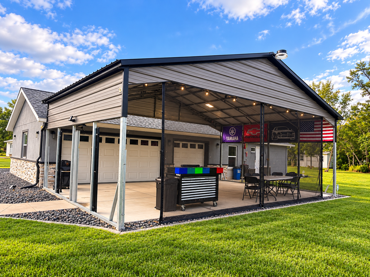 30x30x10 Carport - Hudson FL